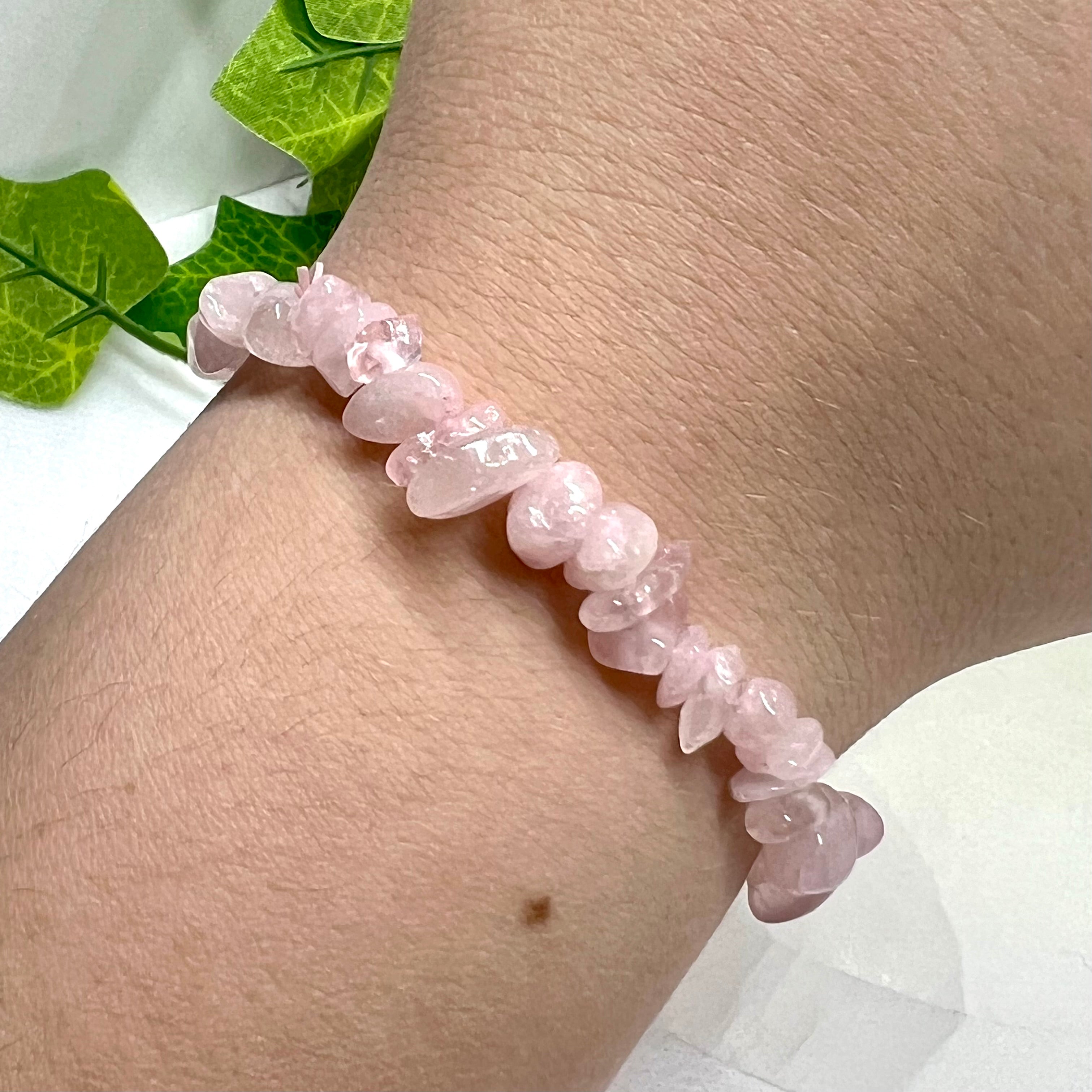 Rose quartz store gemstone bracelet